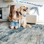pmtsns Area Rugs 8x10 for Living Room: Washable Rug Modern Abstract Neutral - Image 5