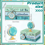 Pinkunn 4 Pcs Travel Themed Decorations Adventure Awaits Wooden Centerpieces - Image 3