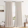 100% Blackout Curtains 120 Inch Length 2 Panels Set by Guken
