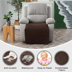 Genina Waterproof Recliner Chair Covers, Recliner Cover - Image 2