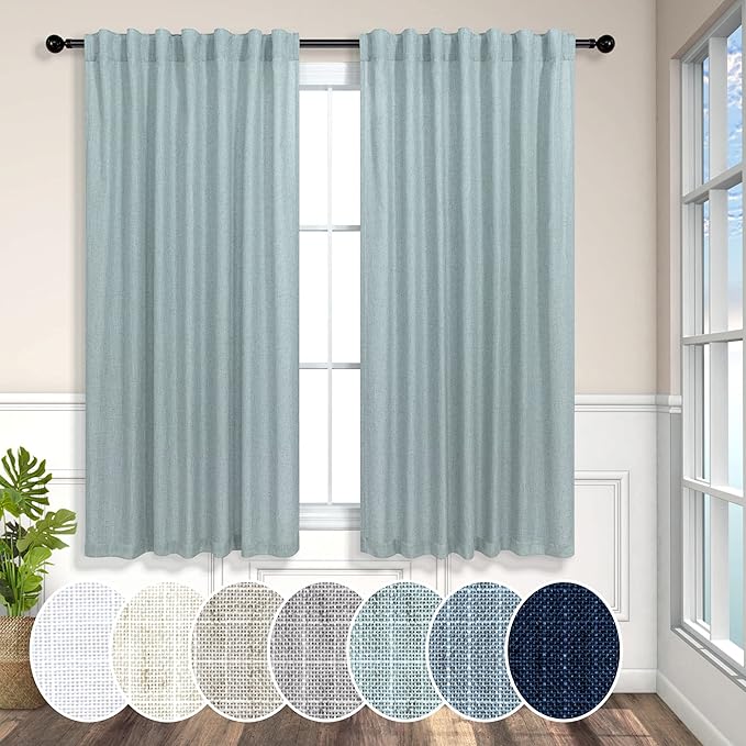 Pitalk Aqua Curtains 45 inch Length by Pitalk