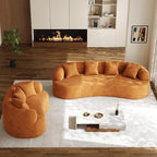 68.5" Loveseat Sofa for Living Room, Modern Luxury Plush Chenille Extra Deep - Image 9