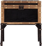 SEI Furniture - Drifton Travel Trunk End Table - Transitional Design - Image 6
