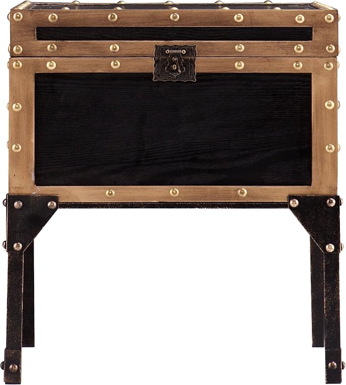 SEI Furniture - Drifton Travel Trunk End Table - Transitional Design - Image 6