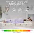 Folding Sofa Bed, 4 in 1 Convertible Sleeper Chair - Image 3