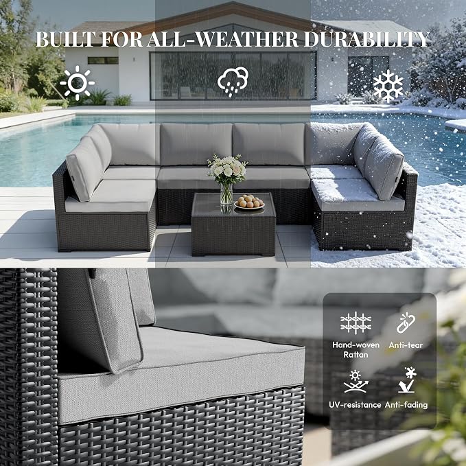 WWR Patio Furniture Set 7 Piece - Image 4