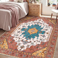 SERISSA 4x6 Washable Non Slip Boho Area Rug by SERISSAHomeDecorCollection