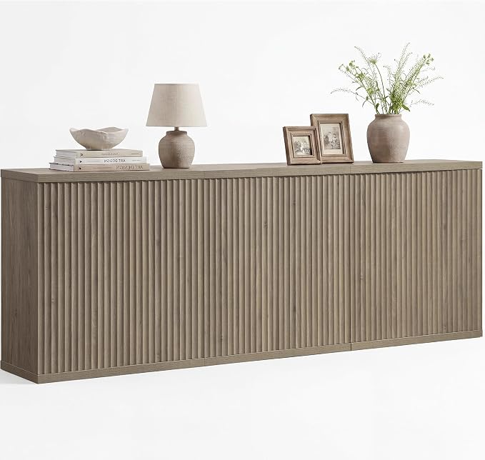 SICOTAS Buffet Cabinet with Storage Accent Sideboard Modern Credenza with Doors by SICOTAS