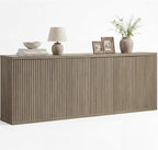 SICOTAS Buffet Cabinet with Storage Accent Sideboard Modern Credenza with Doors by SICOTAS
