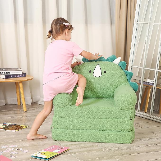 MOMCAYWEX Kids Sofa, Sherpa Couch - Image 6
