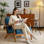 Karl home Mid Century Modern Accent Chair - Image 3