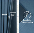 MIULEE Velvet Curtains 50W x 108L 2 Panels Stone Blue Blackout Curtains | - Image 6