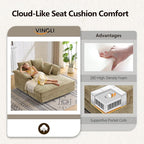VINGLI Modern Floating Chaise Lounge Chair - Image 5