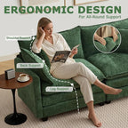 113” Modular Sectional Sofa, L Shaped Cloud Couch - Image 6