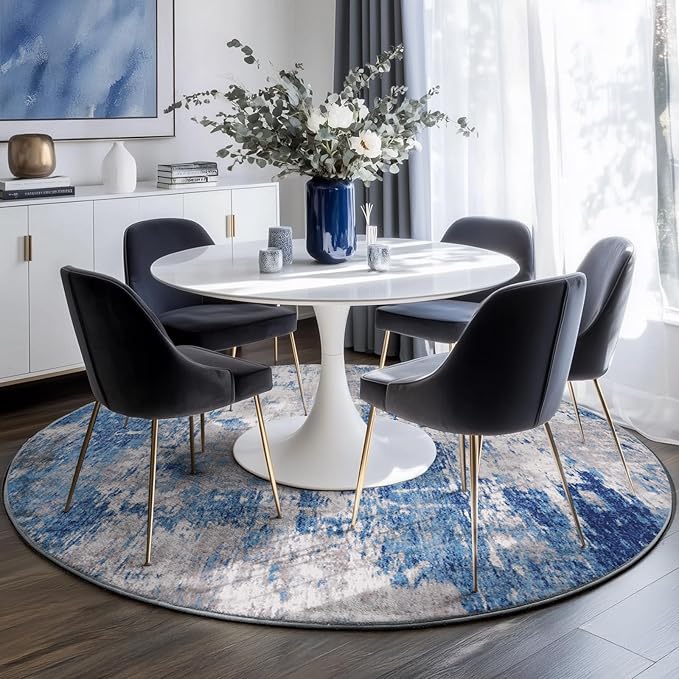 RELEANY Washable Round 6ft Area Rug - Image 3