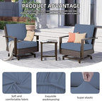 8Pcs Outdoor Cushion Covers, Elastic Patio Cushion Covers | Washable, - Image 3