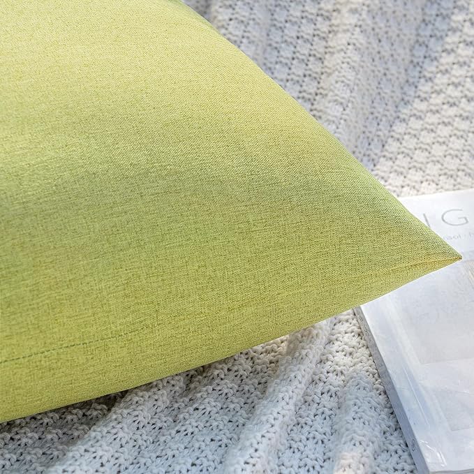 MIULEE Pack of 2 Decorative Outdoor Solid Waterproof Throw Pillow Covers Spring - Image 2