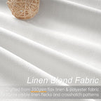 Topfinel 95 inch Living Room Curtains 2 Panels 100% Blackout Linen Texture - Image 2