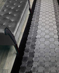 Custom Length Hallway Runner Rug, Slip Resistant, Checkered Black, 26 Inch X 27 by ORFAHOME