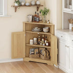 Smuxee Bathroom Corner Cabinet, Floor Corner Storage Cabinet - Image 3