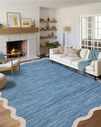 GarveeHome Scalloped Large 10x13 Area Rug by GarveeHome