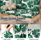 8Pcs Outdoor Cushion Covers, Stretch Patio Furniture Couch Chair Slipcovers | - Image 4