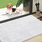 OLANLY Dog Door Mat for Muddy Paws 47x32, Super Absorbent Chenille Mud Mat | by OLANLY