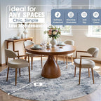 Aelenmu Round Rug 8ft Washable Rug - Image 3