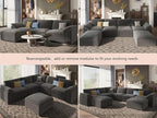 EASE MOOSE Sectional Modular Sofa, Oversized L Shape Sectional Couch Wide Deep - Image 8