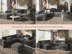 EASE MOOSE Comfty 2 Seat Couch, FSC Certified Modern Deep Seat Sectional Modular - Image 6