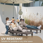 Devoko Outdoor Chaise Lounge Chair Set of 4 - Image 7