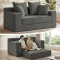 3-in-1 Convertible Sofa Bed, Boneless Loveseat Sleeper & Folding Couch Bed by Winzoo