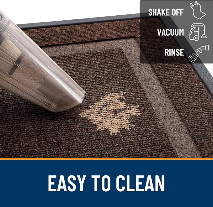 OLANLY Front Door Mat Outside 71x23, All-Season Heavy-Duty Rubber Doormat | - Image 6
