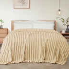 Exclusivo Mezcla Striped Twin Size Fleece Blanket by ExclusivoMezcla