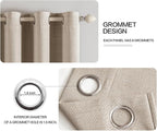 MIULEE 100% Blackout Linen Curtains - Image 4