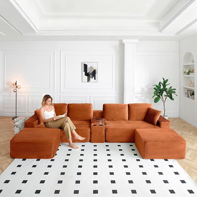125" Oversized Sectional Couches - Image 7