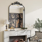 VooBang 26x38 inch Vintage Arched Bathroom Mirror - Image 6