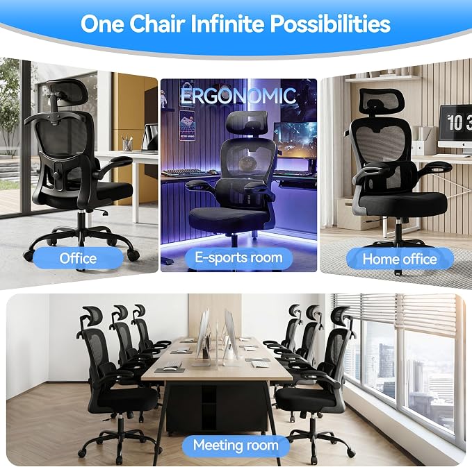 AreShark Office Chair-Ergonomic Desk Chair - Image 9