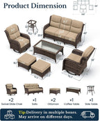 HILLGA 7-Piece Luxury Patio Furniture Set - Image 2