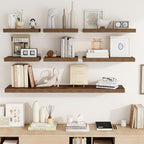 Acovy 16 Inch Floating Shelves, Wooden Shelves - Image 8