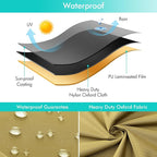 WLEAFJ Patio Sofa Cover Waterproof, Outdoor Loveseat Cover, Heavy Duty Deep - Image 4