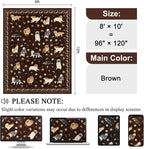 DUKINO 8x10 Area Rug, Washable Dog Rugs - Image 2