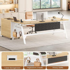 SEDETA L Shaped Computer Desk - Image 9