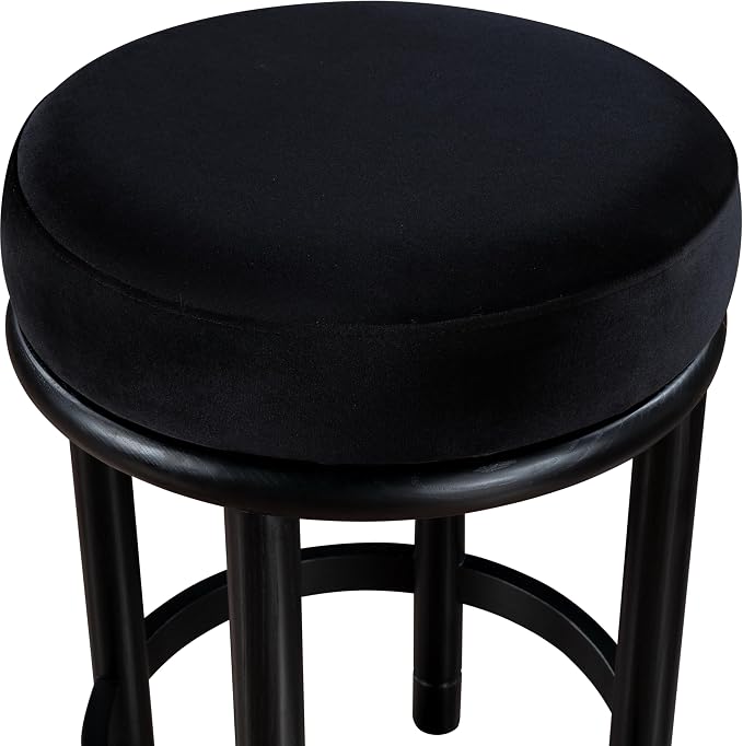 Meridian Furniture 977Black-C Monette Collection Art Deco Counter Stool - Image 5