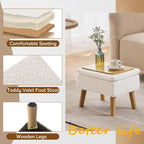 Storage Ottoman, Small Foot Stool Ottoman - Image 4