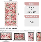 DUKINO 2x4 Rug for Entryway, Floral Washable Kitchen Rugs Non Slip, Low Pile - Image 2