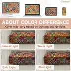 CALBODE 14Pcs Stretch Patio Cushion Cover, Bohemian Geometric Pattern | - Image 6