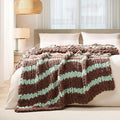 L'AGRATY Chunky Knit Throw Blanket by LAGRATY