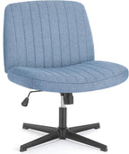 OLIXIS Criss Cross Legged Chairs Armless No Wheels Wide Seat Height Adjustable by OLIXIS