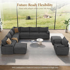 Vesgantti Large Modular Sectional Sofa, Big Comfy Cloud Couch - Image 8